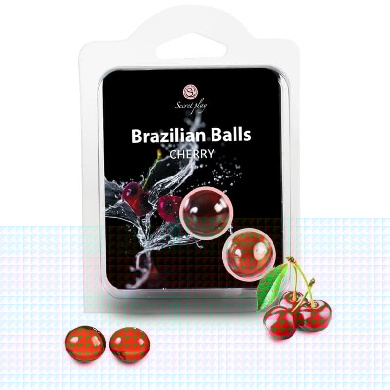 SECRETPLAY - BRAZILIAN BALLS CEREZA SET 2 BOLAS