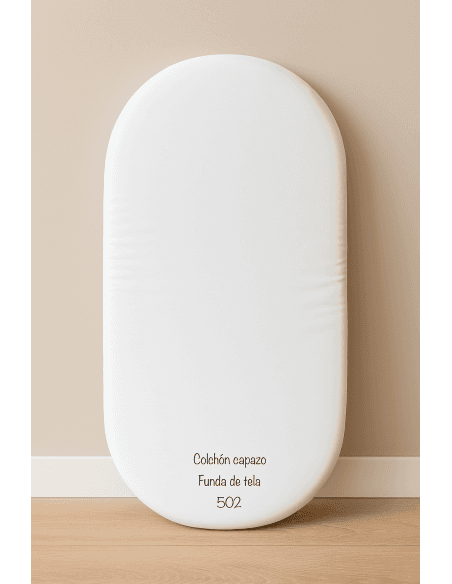 COLCHON CAPAZO GRANDE ALMA PETIT 78X36X4 TELA BLANCA Y BOLSA 521100502