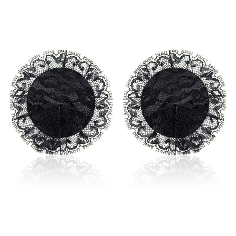 Pezoneras con Encaje Negro