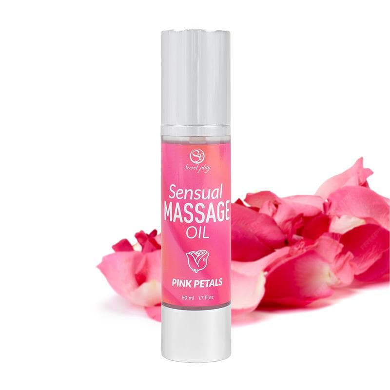 Aceite de Masaje Sensual Pétalos Rosa 50 ml.
