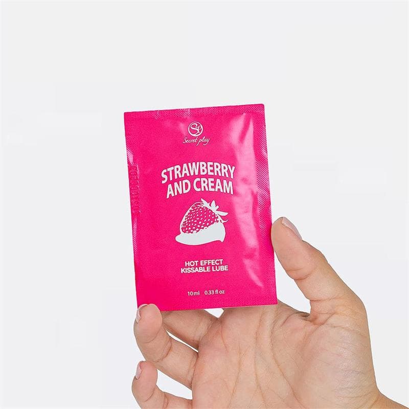 Monodosis Lubricante Fresas con Nata 10 ml