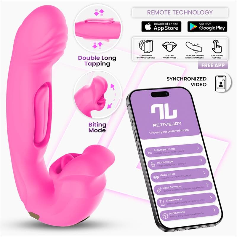 Bimby Vibrador con Mordisqueo y Lengua Doble Tapping con APP