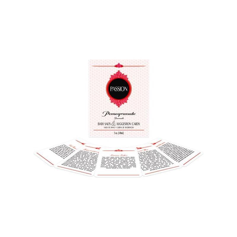 Sales de Baño y Cartas Impermeables Passion Bath Set (EN ES)