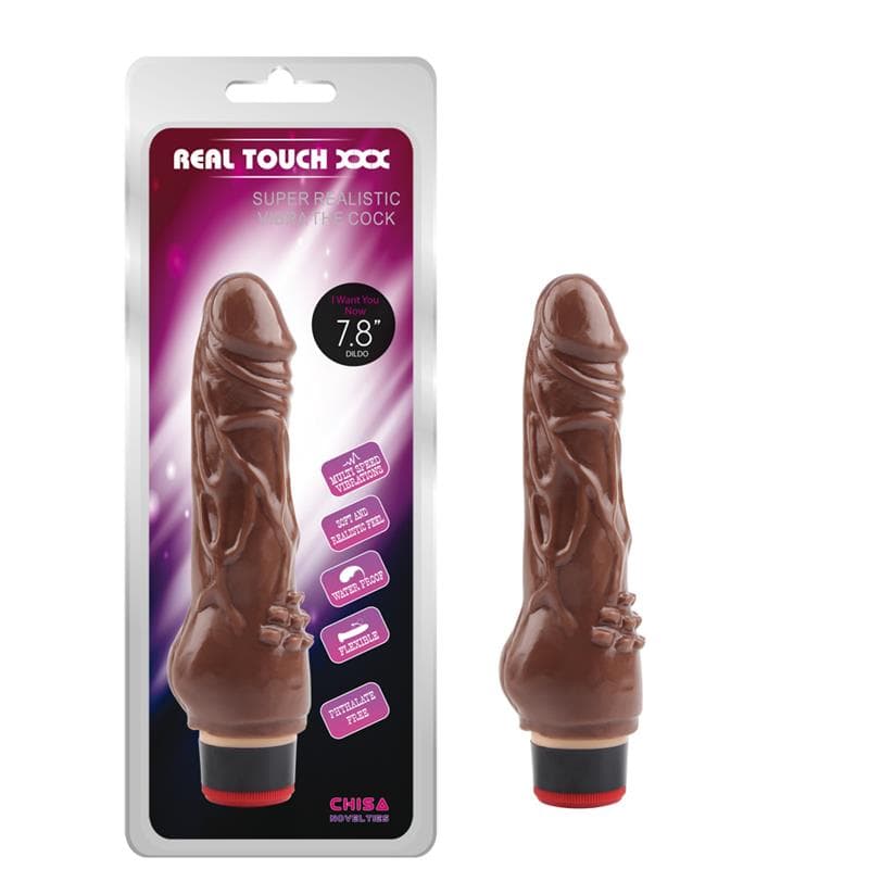 Vibrador T-Skin 7.8? Marron