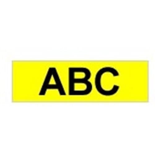 BROTHER CINTA ROTULADORA LAMINADA AMARILLA/NEGRA 8M 9MM