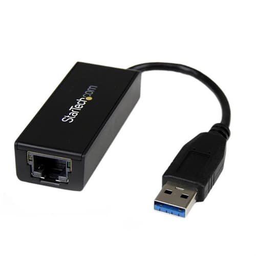 StarTech.com Adaptador Tarjeta de Red Externa NIC USB 3.0 a 1 Puerto Gigabit Ethernet 1Gbps RJ45 USBA Negro - USB - 1 Puerto(s) - 1 x Red (RJ-45) - Par trenzado