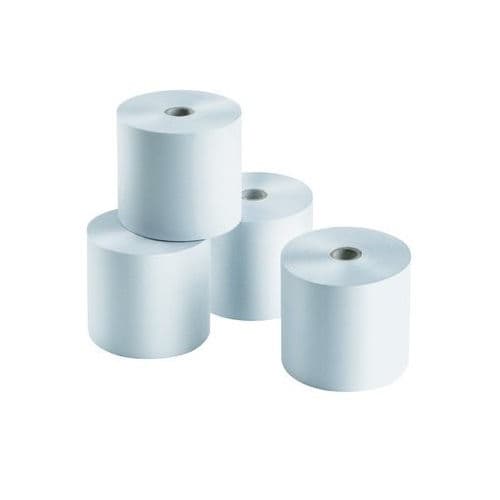 PAPEL ELECTRA BLANCO 75X65 MM- PAQUTE 10 ROLLOS - (Caja completa 8 paquetes)