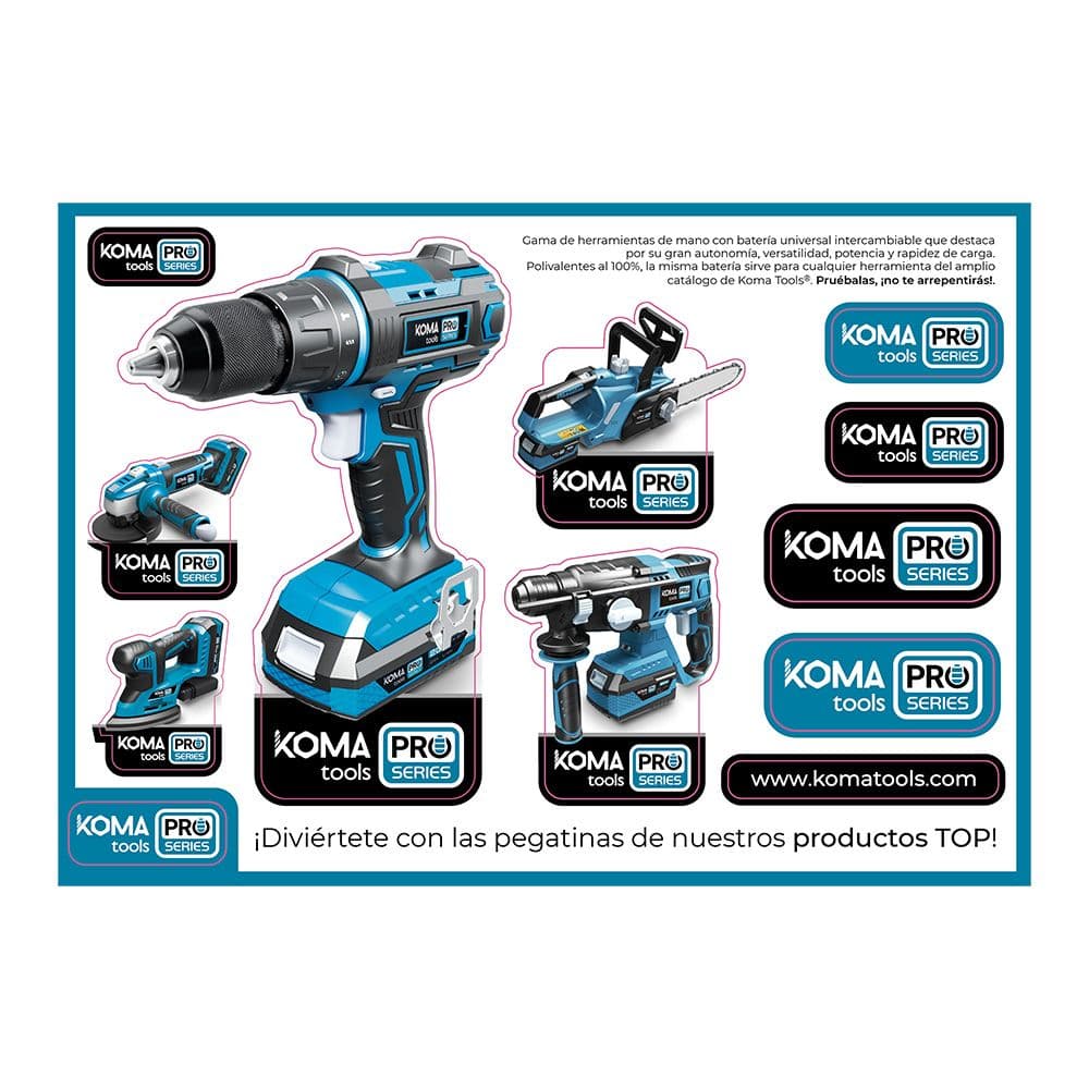 LÁMINA ADHESIVA KOMA TOOLS PRO 210mm x 147mm