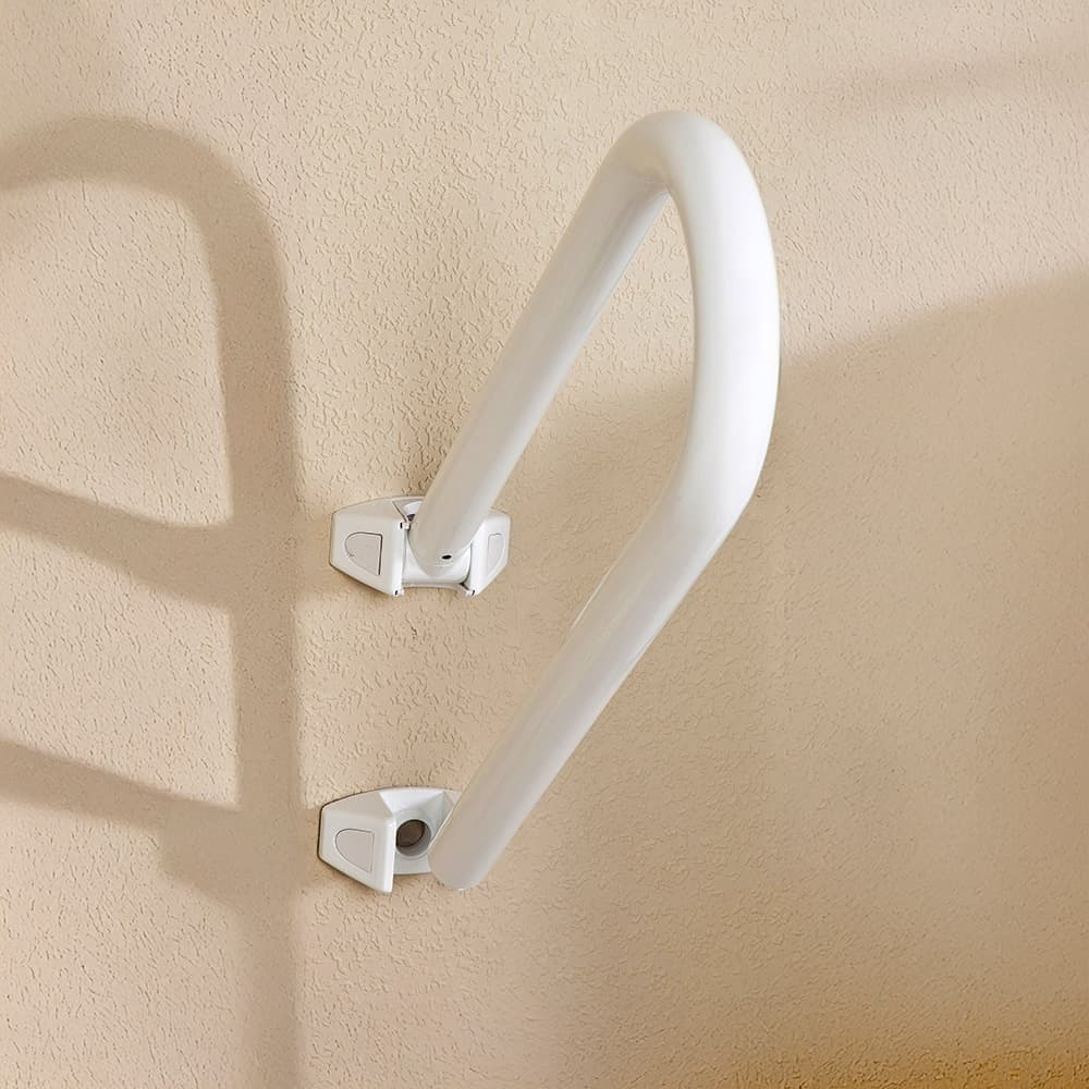 ASA DE SEGURIDAD GIRATORIA, ALUMINIO BLANCO, 52,5 x 21 x 20 cm