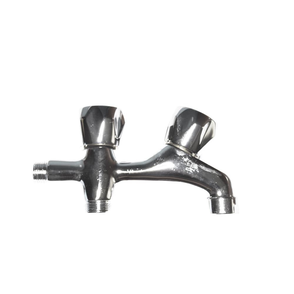 GRIFO DE LAVADORA DOBLE V/METAL CR 1/2" (ENVASADO)