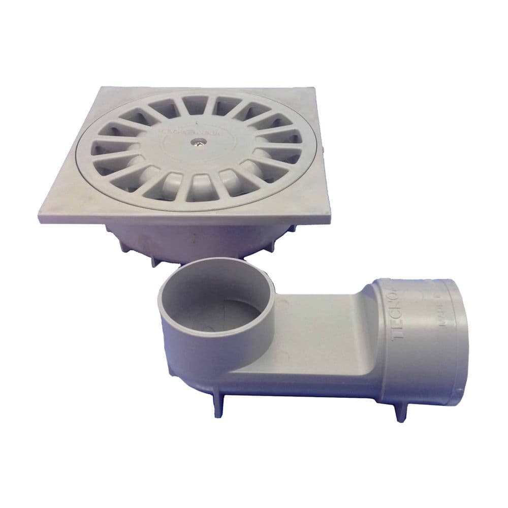 SUMIDERO PVC SIFONICO 360º T-88 VH, 105 x 105 x 44 mm / Ø40 mm