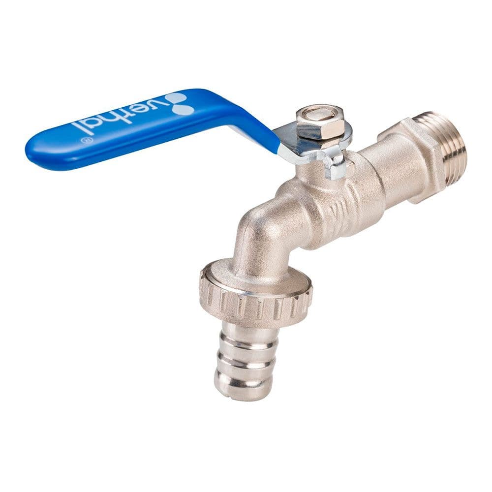 GRIFO ESFERA, RACOR MANGUERA, ¾ x 1 pulg