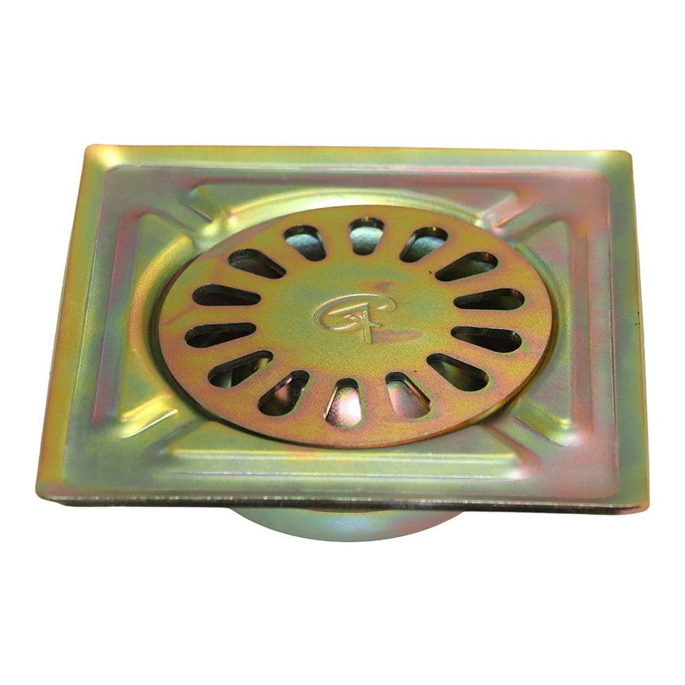 SUMIDERO DE PATIO, ACERO BICROMATADO, IRON, 10 x 10 cm