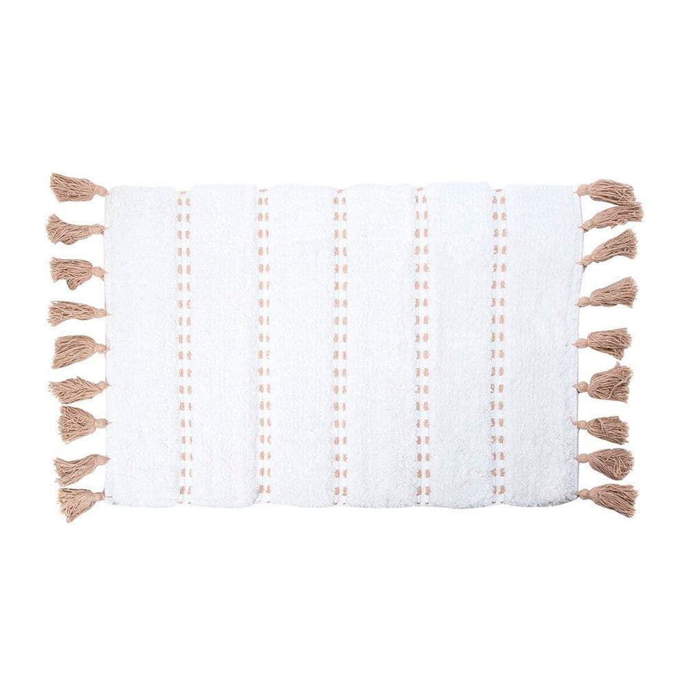 ALFOMBRA DE BAÑO 'POM POM' MARRON 50 x 75 cm