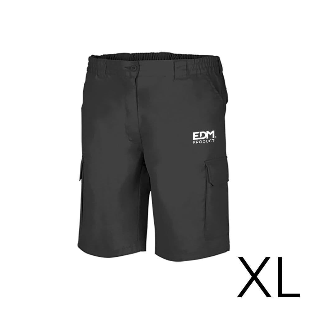 BERMUDA NEGRA TALLA-XL SERIGRAFIADA