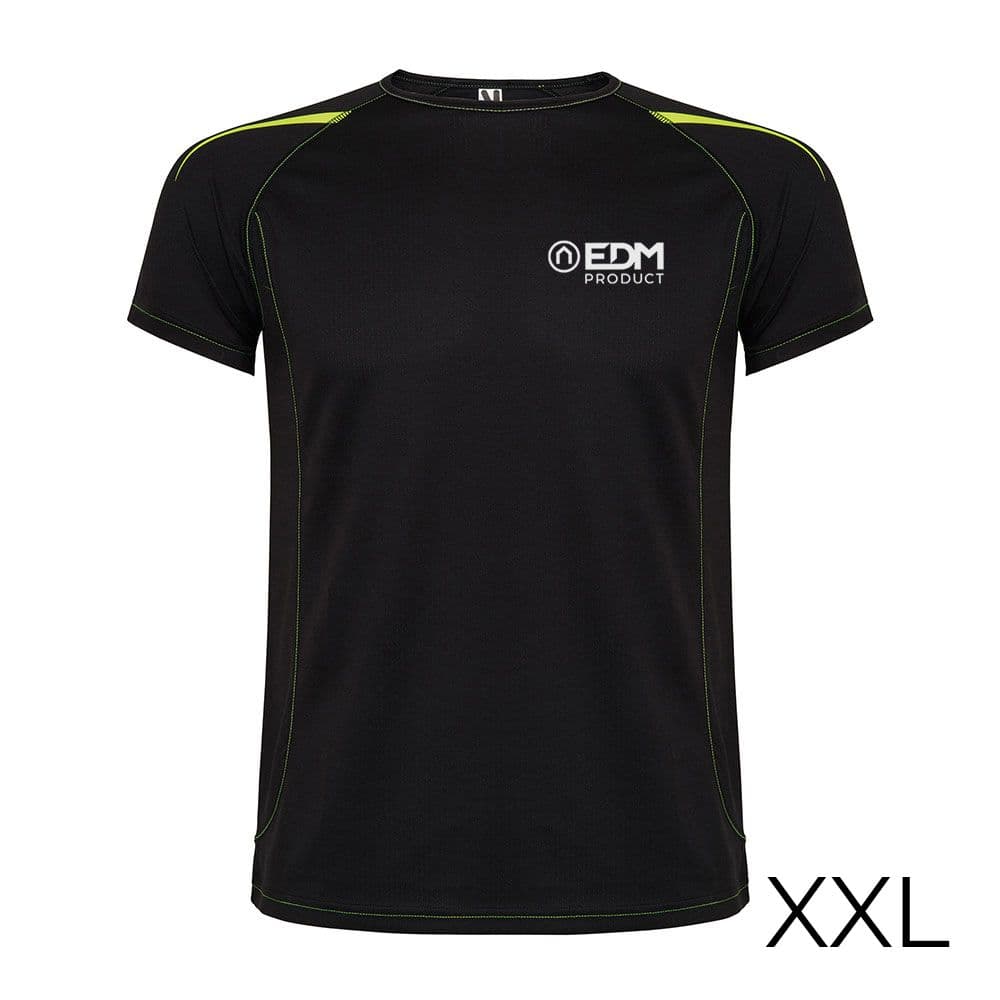 CAMISETA DEPORTIVA NEGRA TALLA-XXL ROLY