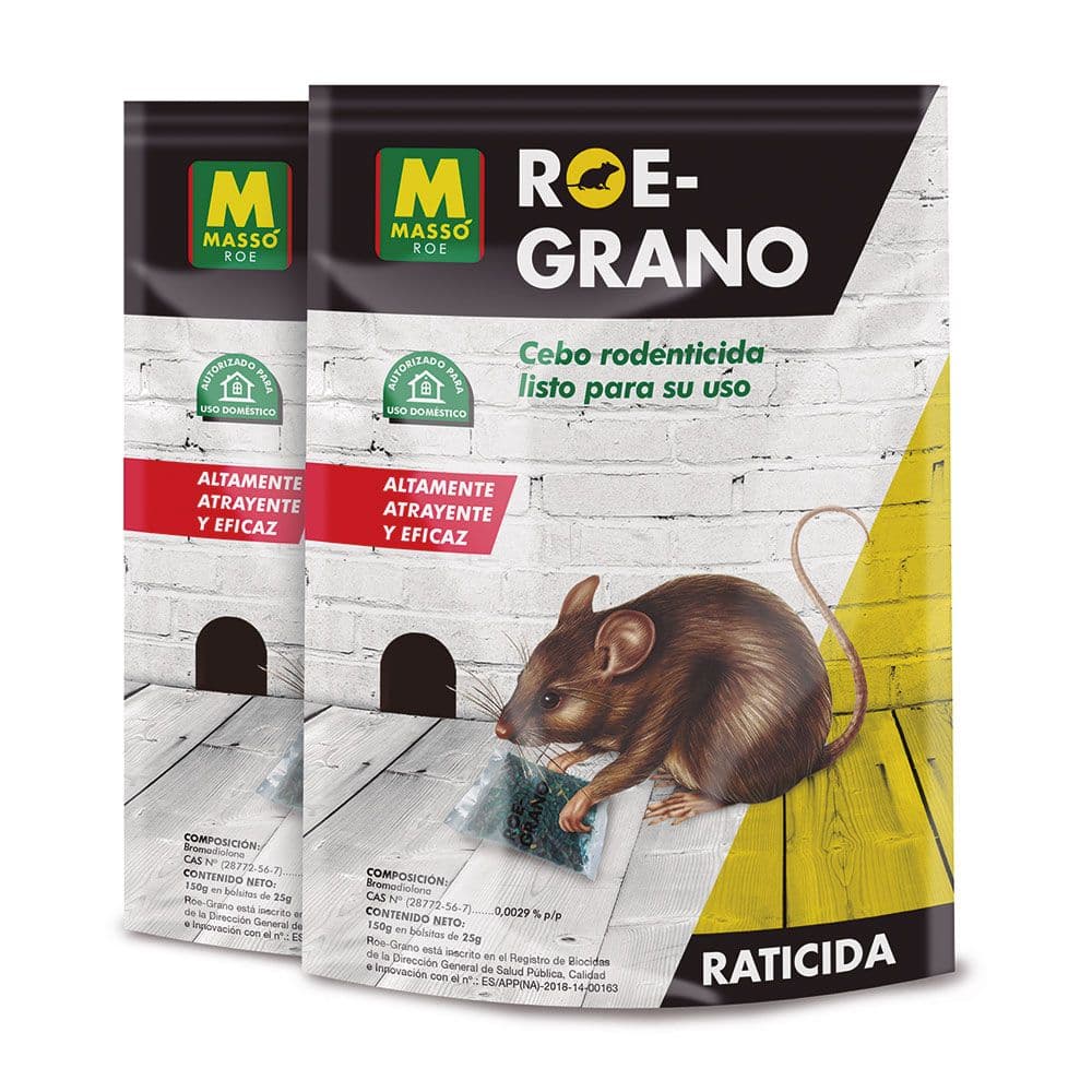 CEBO RODENTICIDA ROE-GRANO 150 g + 150 g