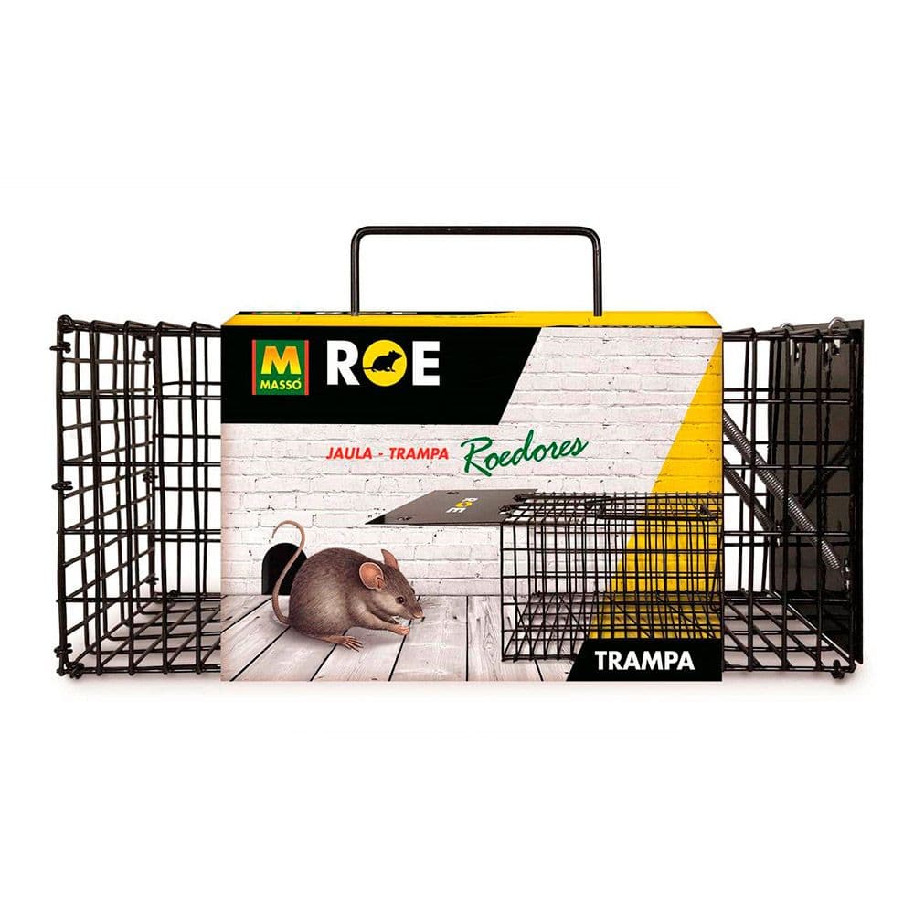 JAULA TRAMPA PARA ROEDORES - 30,5 x 12,7 x 12,7 cm