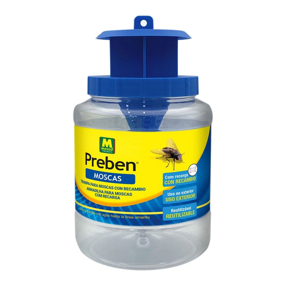 TRAMPA MOSCAS, BOTE CON RECAMBIO INCLUIDO