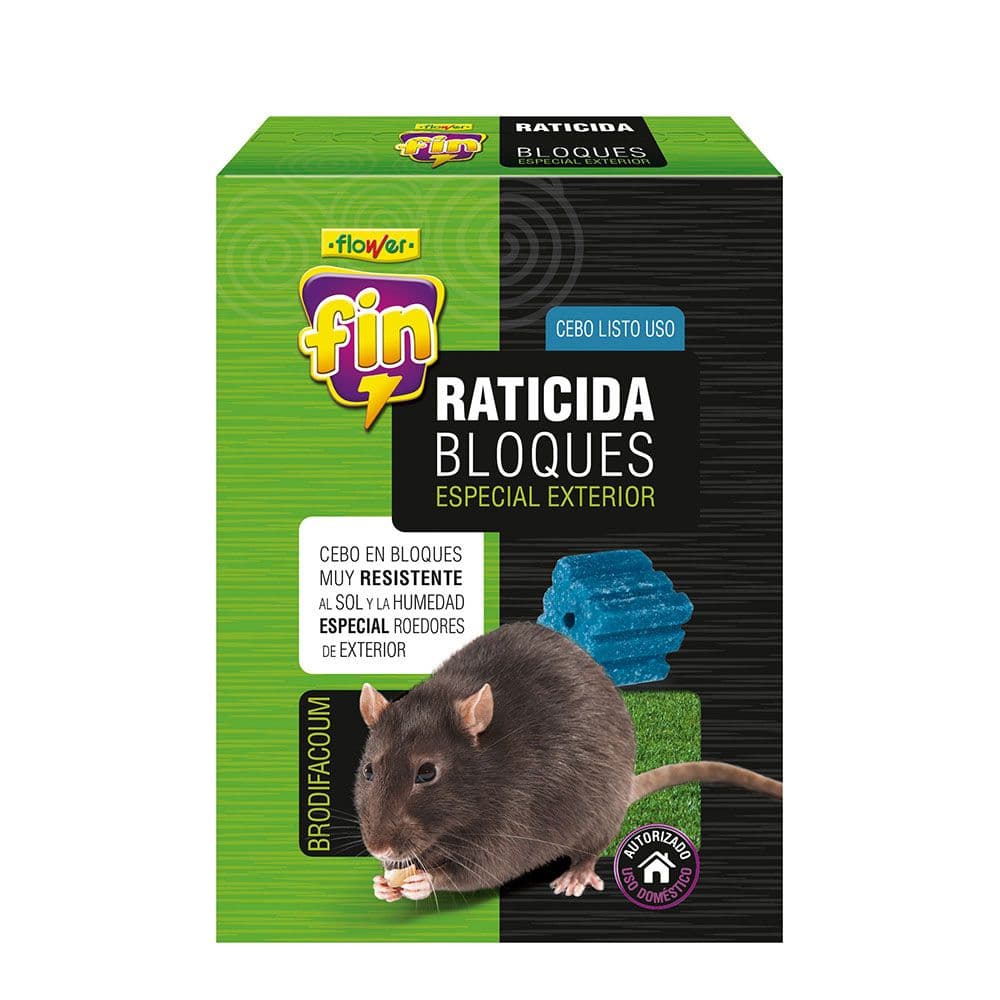 RATICIDA BLOQUES 250 g ESPECIAL EXTERIOR