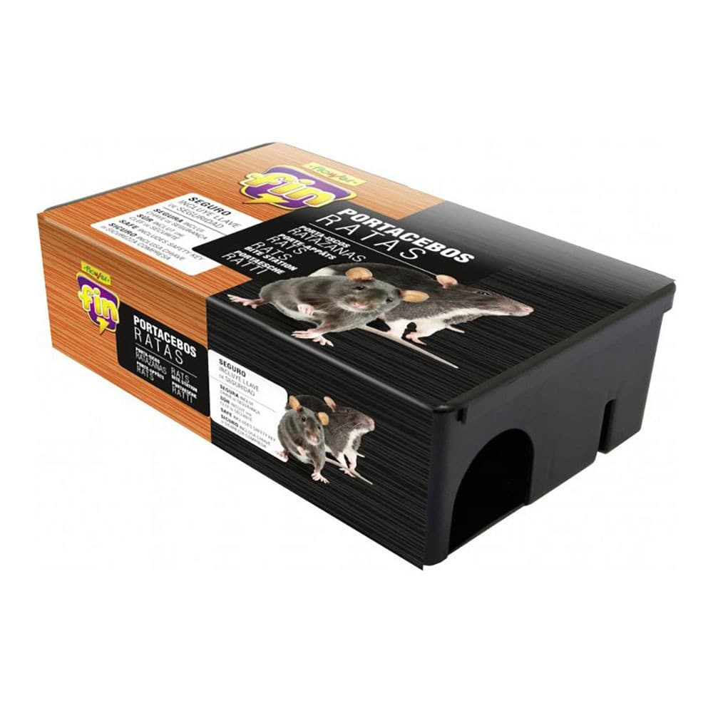 PORTACEBOS RATAS, FIN, NO CONTIENE CEBO - 24,5 x 15 x 7,5 cm