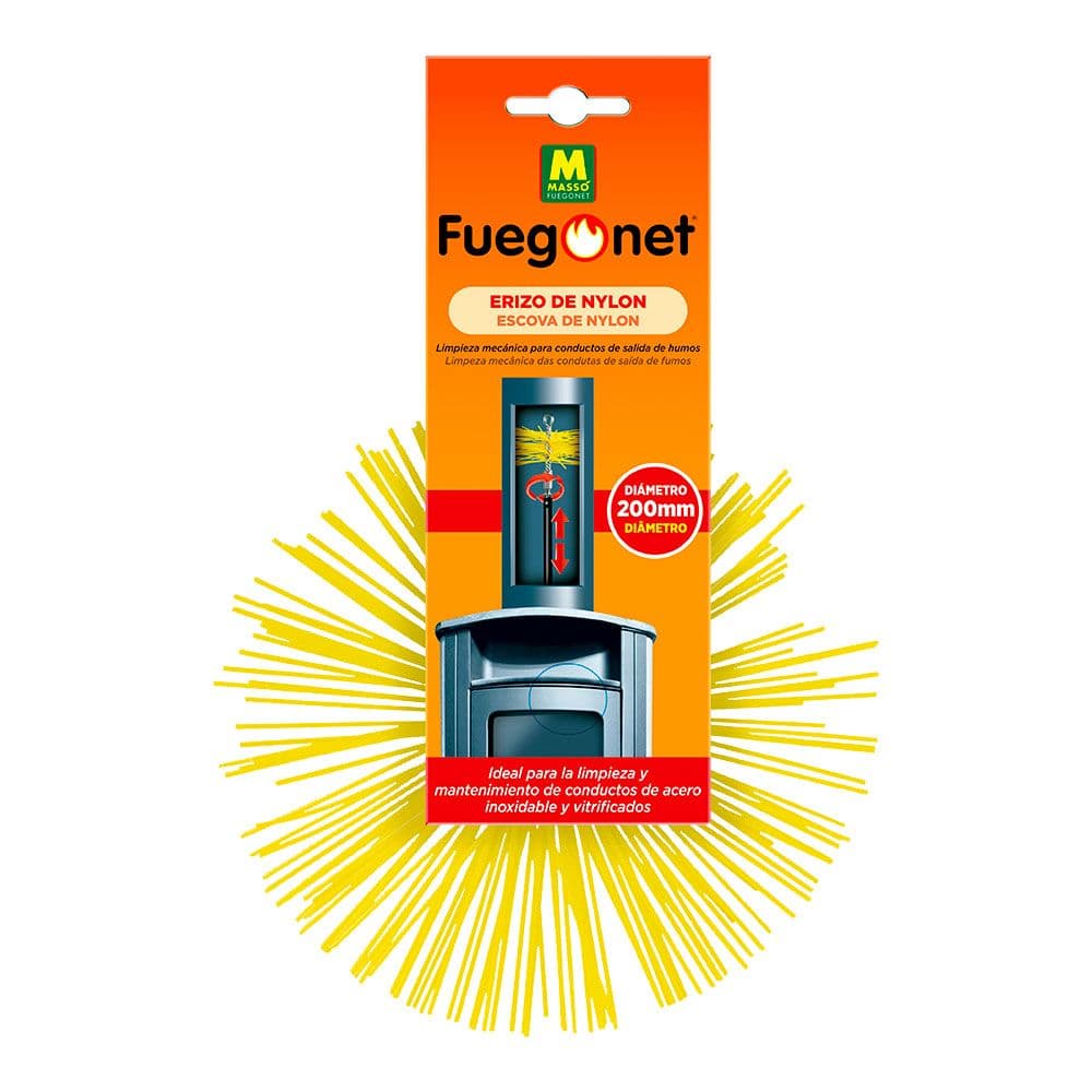 DESHOLLINADOR ERIZO DE NYLON Ø200 mm