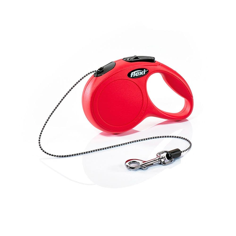 CORREA EXTENSIBLE FLEXI CLASSIC ROJO, CINTA 3 m, XS, HASTA 12 Kg