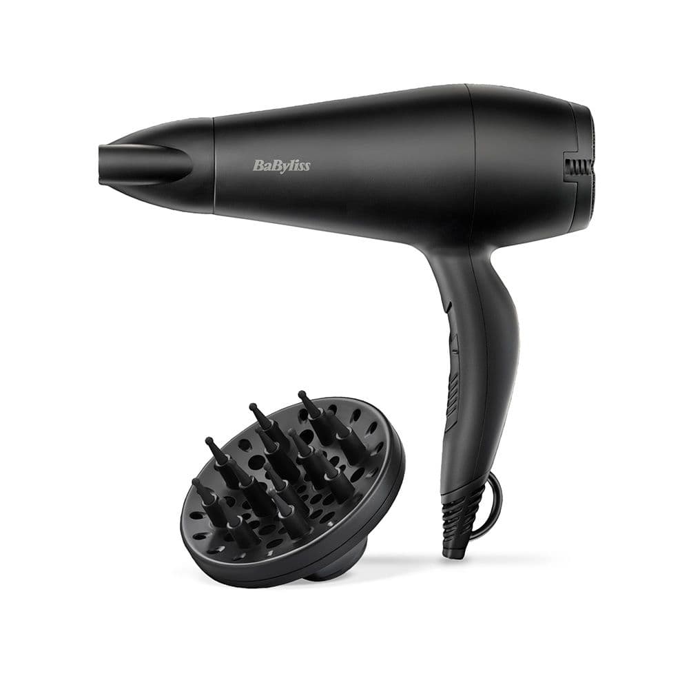 SECADOR DE PELO CON DIFUSOR NEGRO SMOOTH 2000 W