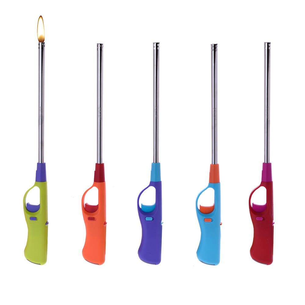 ENCENDEDOR RECARGABLE EXTRA LARGO ESPECIAL BBQ, COLORES SURTIDOS EURO/U
