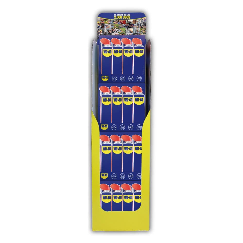 EXPOSITOR 48 uds WD40 MULTI USO DOBLE ACCIÓN 500 ml