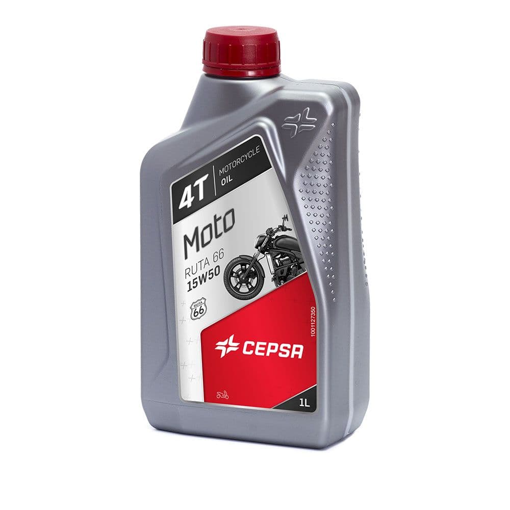 ACEITE LUBRICANTE MOTO - MOTOCULTOR 1L. 4T RUTA 66 15W50 CEPSA