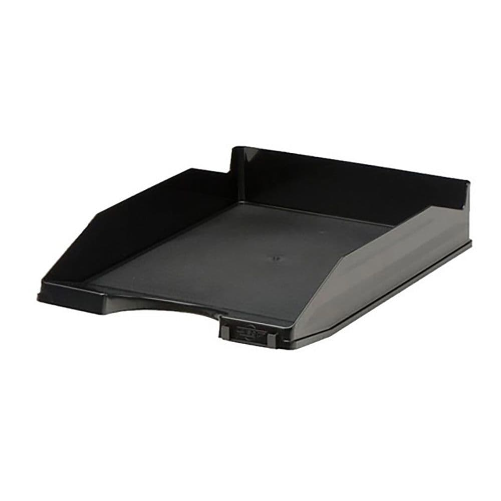 BANDEJA SOBREMESA FAIBO 93 NEGRO APILABLE 350 x 250 x 65 mm