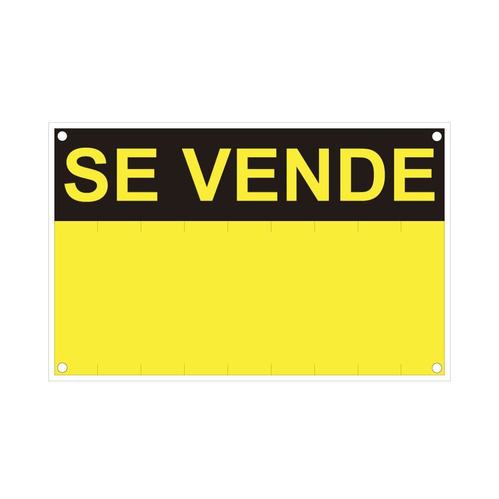ROTULO "SE VENDE" (PVC 0.4mm) 45x70cm NORMALUZ