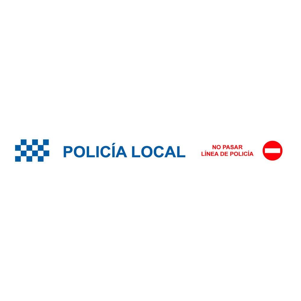 CINTA BALIZAMIENTO POLICÍA LOCAL 75 mm x 0,05 mm x 200 m