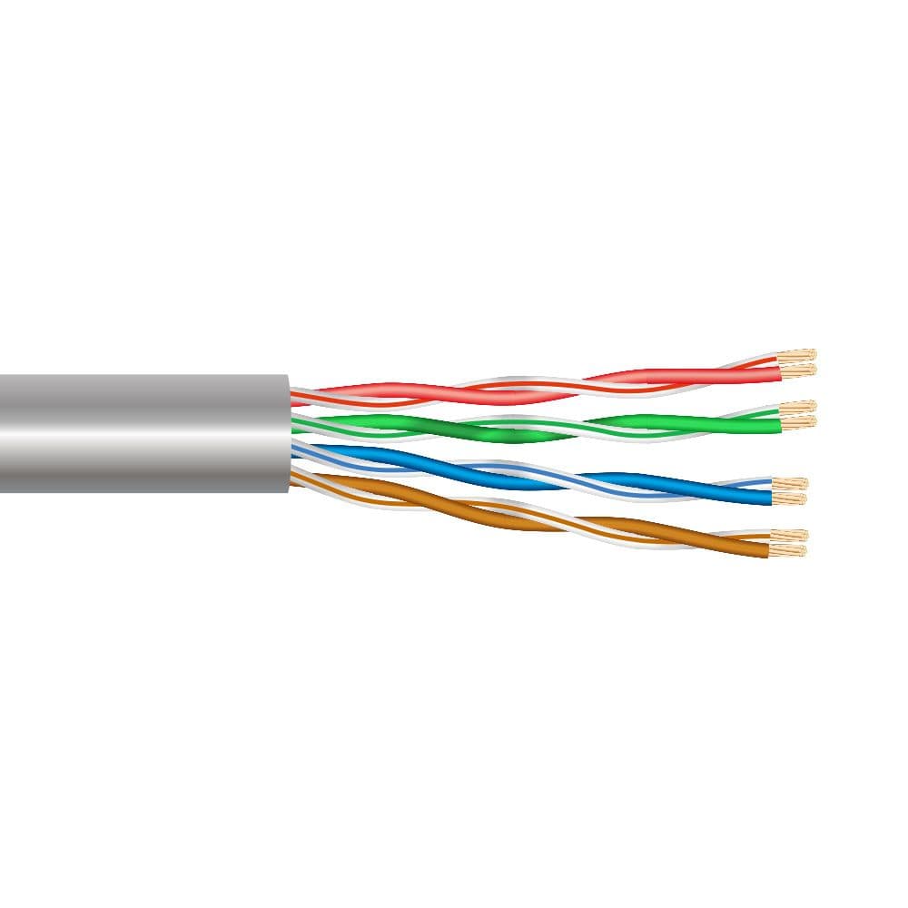 CABLE UTP RIGIDO CATEGORIA 6 N° PARES 4 USO PROFESIONAL ALTA VELOCIDAD 10/100/1000 Mbs EURO/m
