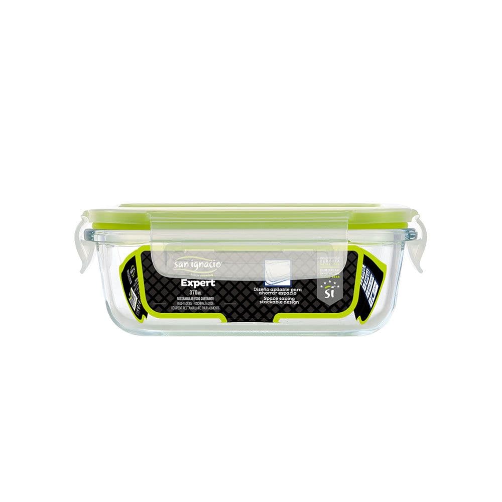 FIAMBRERA HERMÉTICA RECTANGULAR BOROSILICATO EXPERT 370 ml