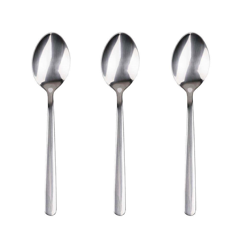 CUCHARA DE ACERO INOXIDABLE RECICLADO BRILLO EARTH 3 uds
