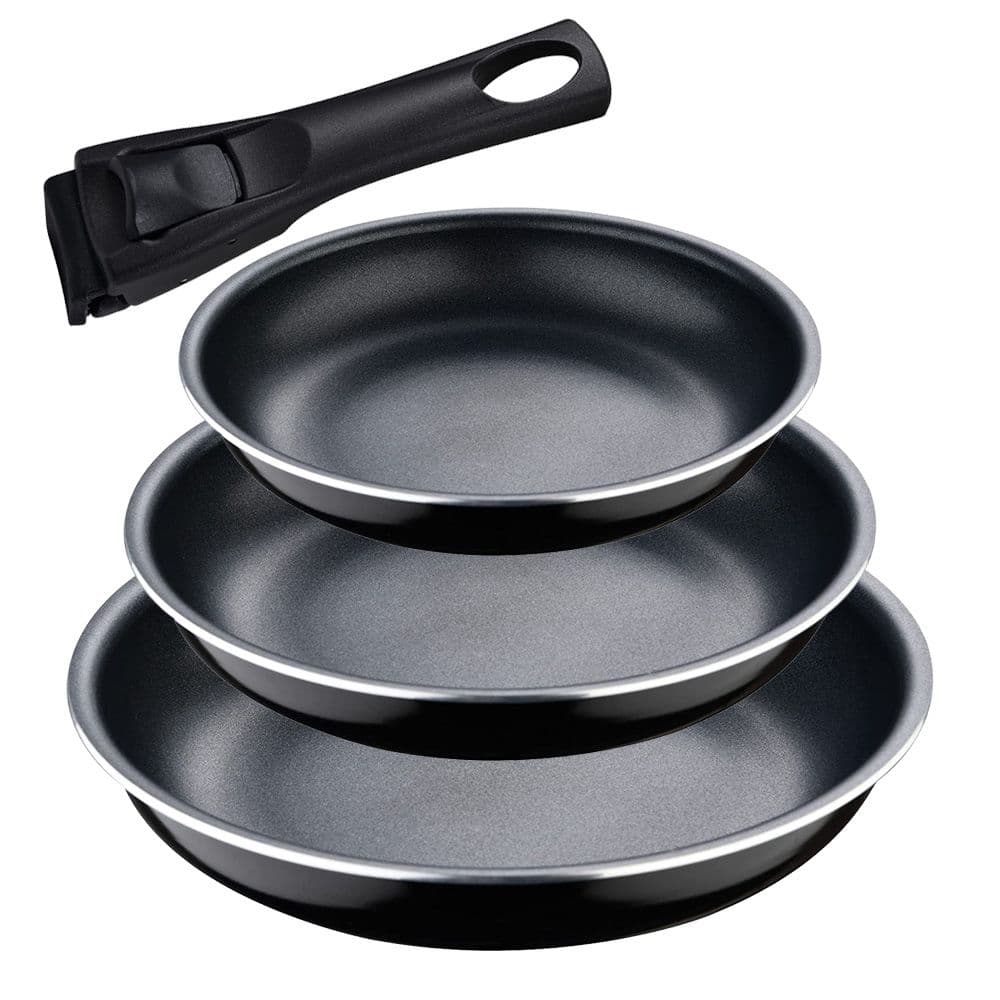 SET 3 SARTENES CLICK & COOK Ø18 / Ø20 / Ø24 cm