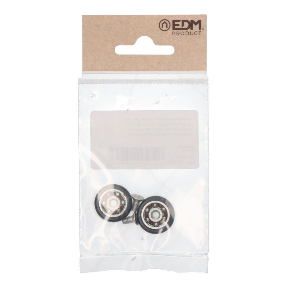 BLISTER CON 2 RODAMIENTOS PARA MAMPARA RD1 Ø20mm NE 91337 EDM