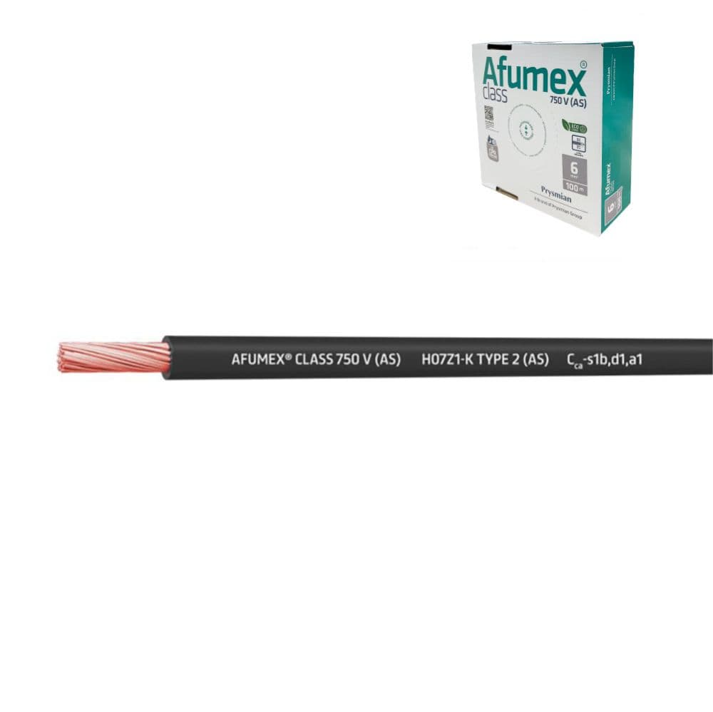 CABLECILLO H07Z1-K(AS) 6,0 mm² NEGRO EURO/m