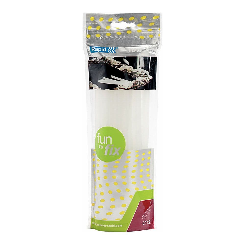 BARRA DE COLA TERMOFUSIBLE FUN TO FIX , Ø12 x 190 mm, 10 uds