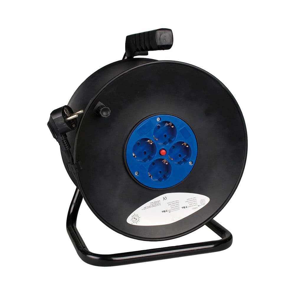 ENROLLACABLES 50 m 3 G 1,50 mm² 4 TOMAS BIPOLARES CON T/TL