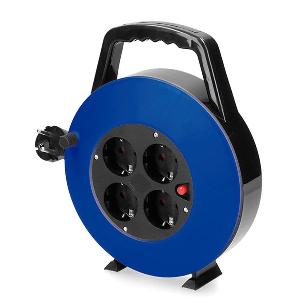 ENROLLACABLES 10 m 3 G 1,00 mm² 4 TOMAS BIPOLARES CON T/TL HOGAR CON PROTECTOR TERMICO