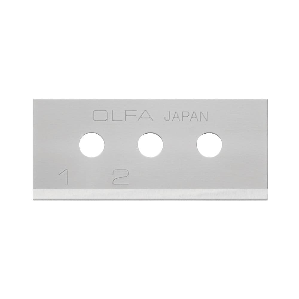 JUEGO DE 10 CUCHILLAS SKB-10/10B RECTANGULAR PLATEADAS 40 x 17,8 x 0,4 mm