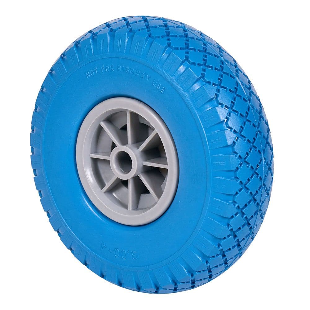 RUEDA IMPINCHABLE AZUL RIFN260-20-75 NUCLEO POLIAMIX GRIS EJE LISO, CARGA MÁX. 80 Kg