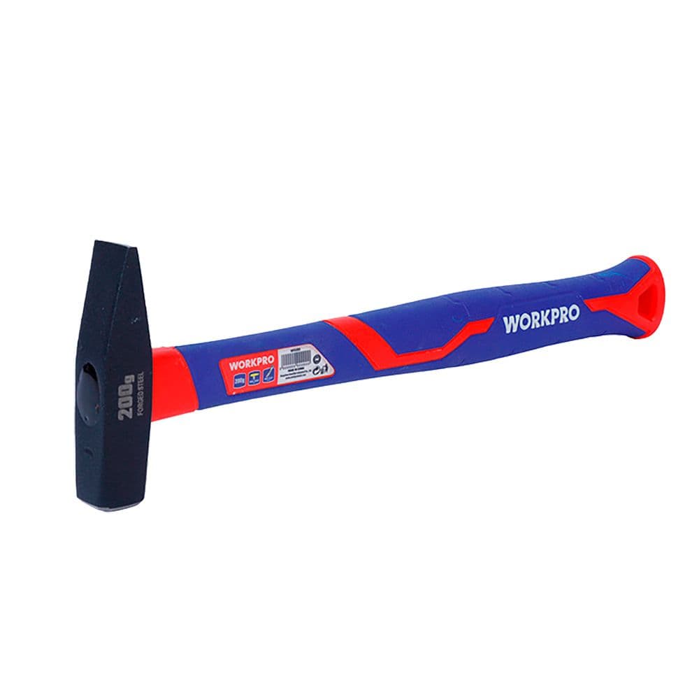 MARTILLO DE MAQUINISTA CON MANGO DE FIBRA DE VIDRIO, 300 g