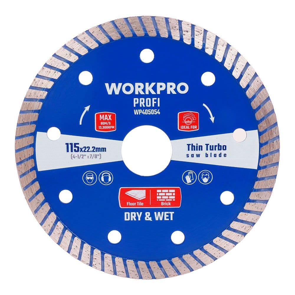 DISCO DIAMANTADO CONTINUO THIN TURBO PROFI Ø115 x 10 x 22,2 mm