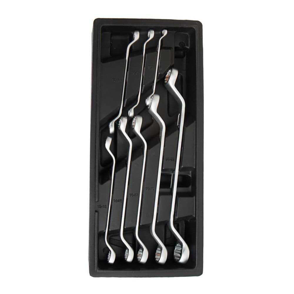 LLAVES DE ESTRELLA CROMO-VANADIO ACODADAS DOBLES, JUEGO 8 PIEZAS