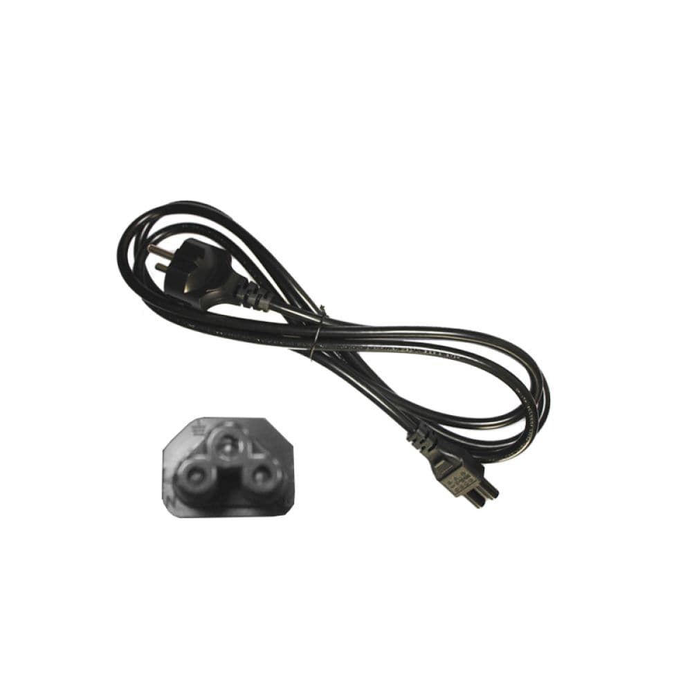 CABLE DE ALIMENTADOR PORTATIL SHUCKO - IEC C5, NEGRO 2m