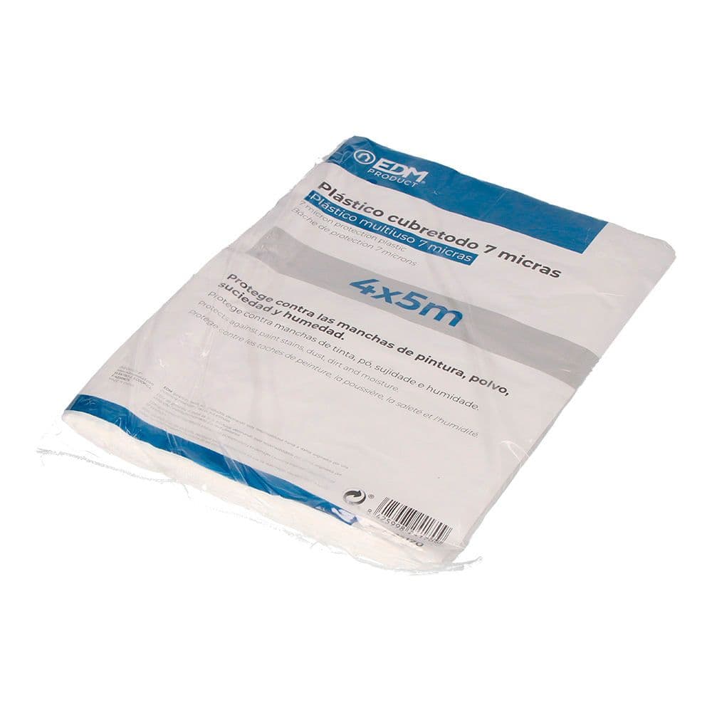 PLÁSTICO CUBRETODO 7 MICRAS 4 x 5 m